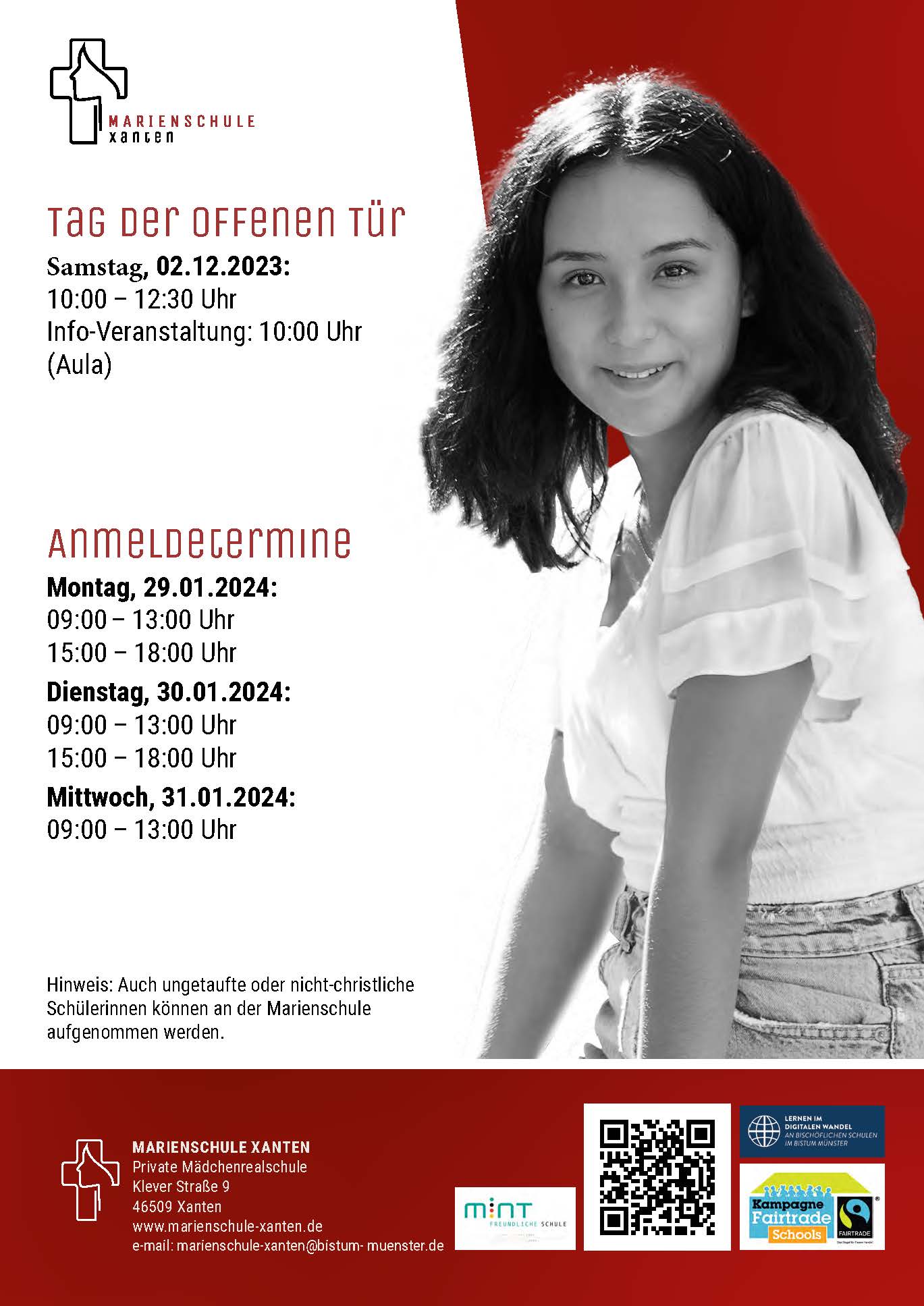 Tag der offenen Tür marienschulexanten.de